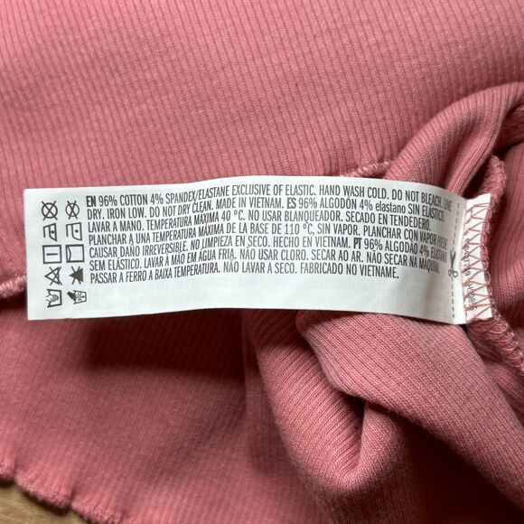 Forever 21 Basic Ribbed Crop Tank Top Pink Size Small - Picture 3 of 4